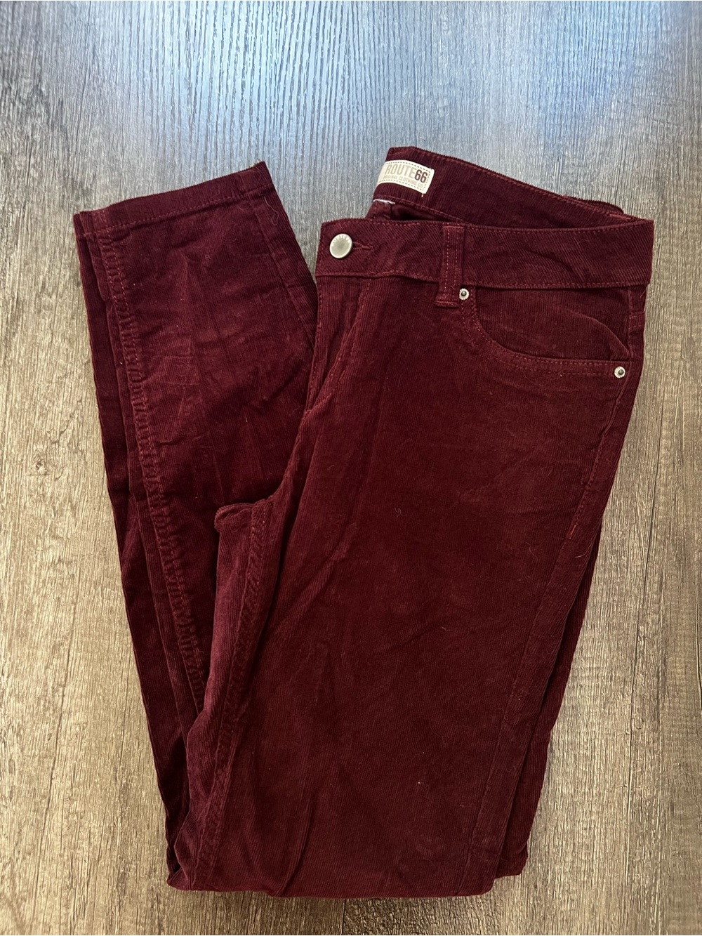 Skinny Corduroy Jeans - Burgundy
